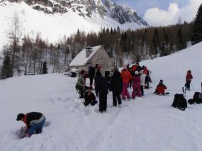 Arrivo a casera Pian de le Stele